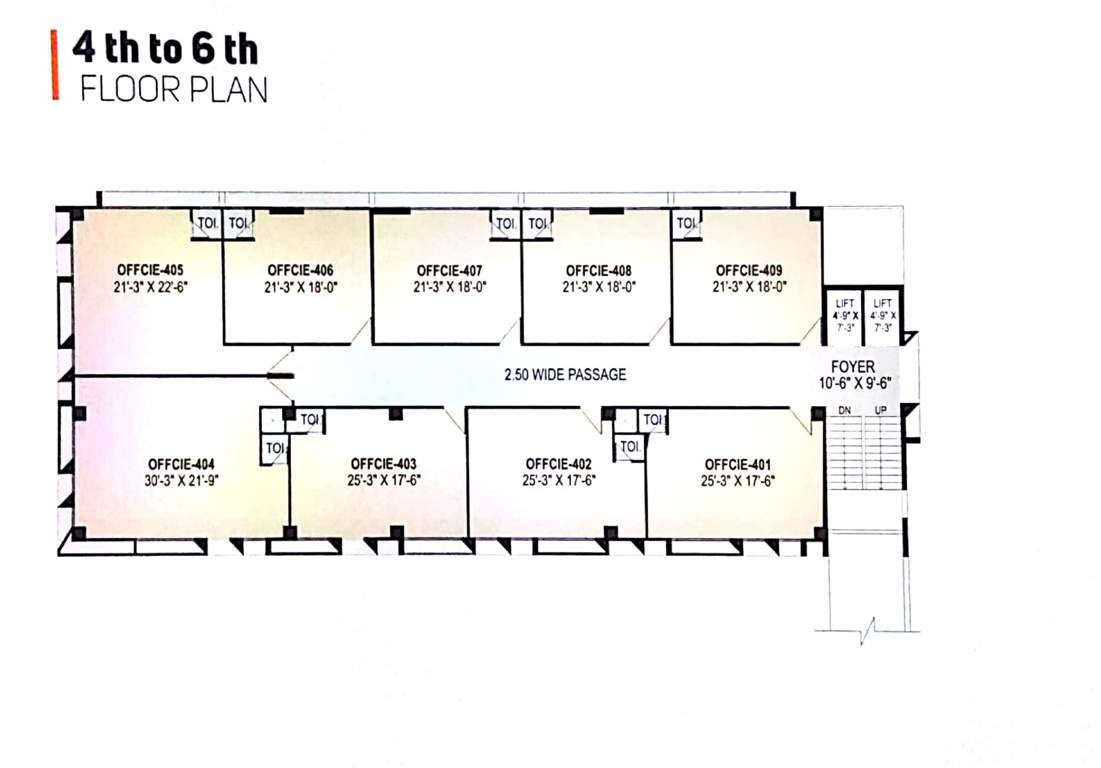  hir asha square Hir Asha Square Cluster Plan from 4th to 6th Floor