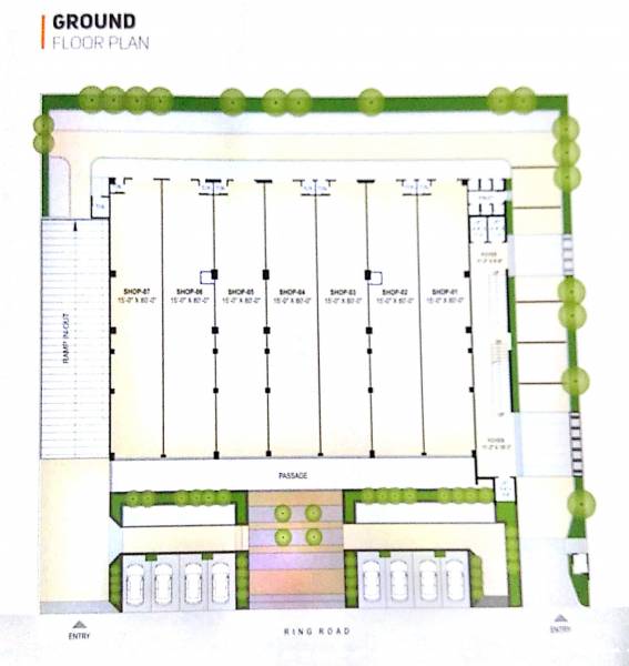  hir-asha-square Hir Asha Square Ground Floor Cluster Plan