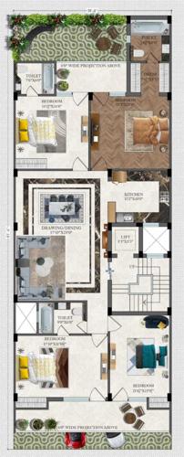 Home Craft Luxury Floors 250 Sq Yd Cluster Plan For Typical Floor Plan home-craft-luxury-floors-250-sq-yd Home Craft Luxury Floors 250 Sq Yd Cluster Plan For Typical Floor Plan