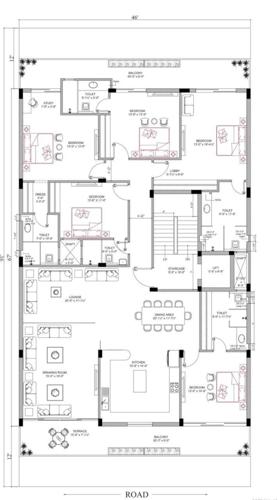  home-craft-ultra-luxury-floors-550-sq-yd Home Craft Ultra Luxury Floors 550 sq yd Cluster Plan from 1st to 4th Floor
