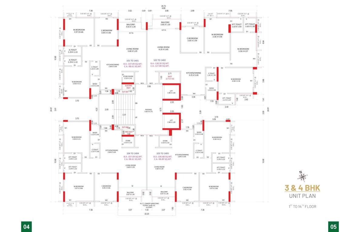  eva icon Eva Icon Cluster Plan from 1st to 14th Floor
