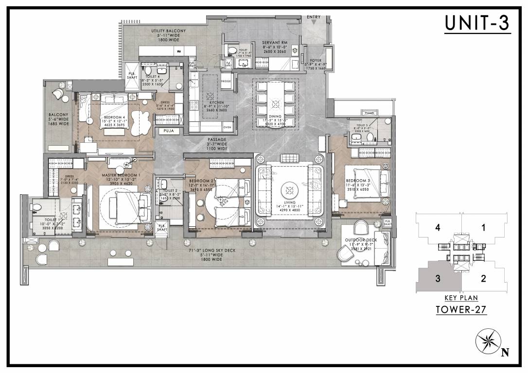  the amaario Tower 1 Cluster Plan
