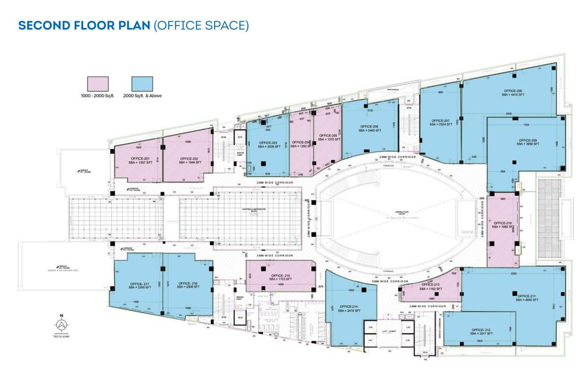  the arcade at brigade orchards The Arcade At Brigade Orchards Cluster Plan for 2nd Floor