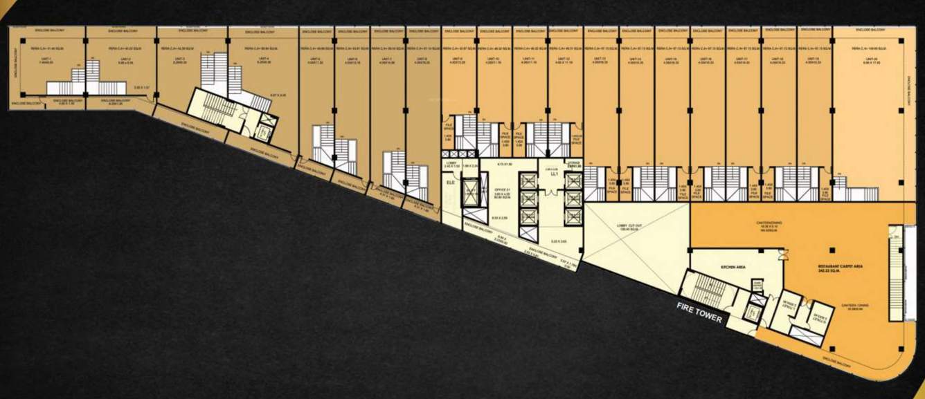  sai proviso emporis phase 1 Sai Proviso Emporis Phase 1 Cluster Plan For 1st Floor