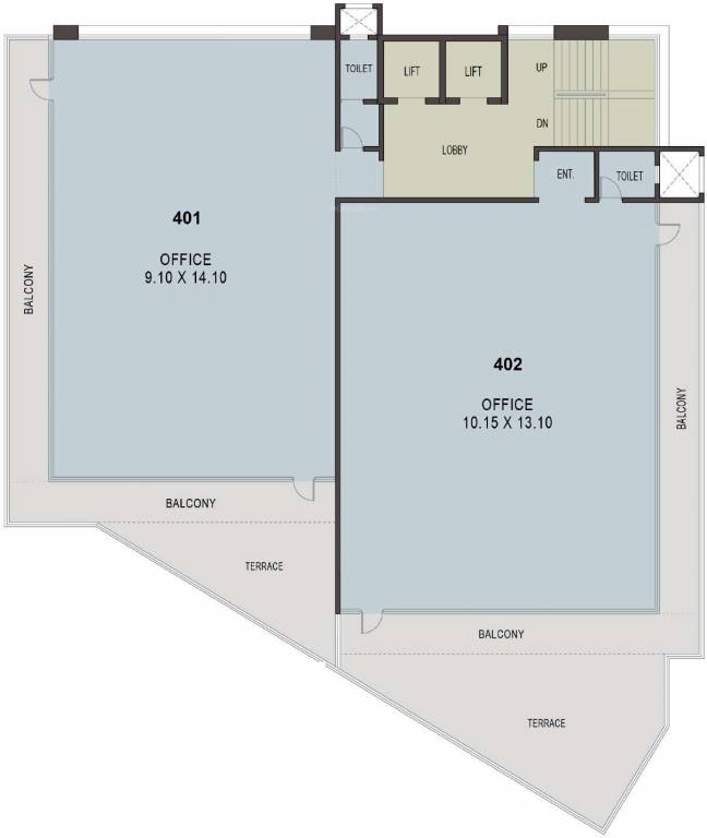  square Square Cluster Plan For 4th Floor