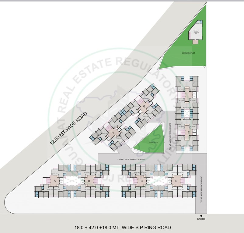  radhe elysium Block A,B,C,D,E,F,G,H Cluster Plan From 5th To 6th Floor