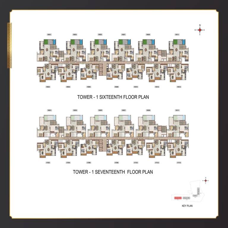  casablanca Tower 1 Cluster Plan