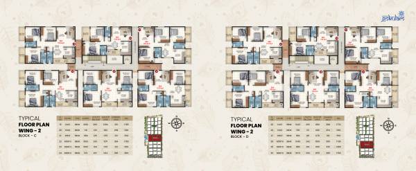  gokulam Wing 2 Cluster Plan