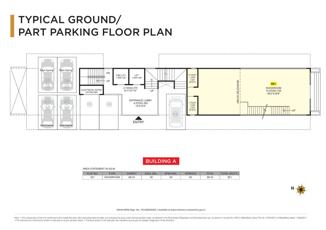  ace aurum commercial A Building Cluster Plan for ground Floor