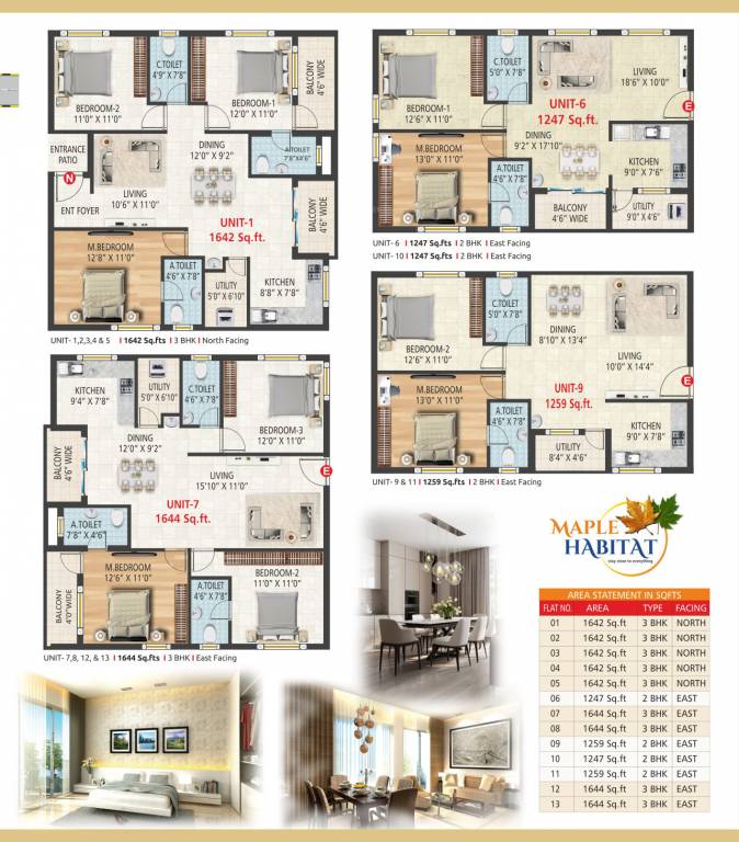  maple B V Maple Cluster Plan