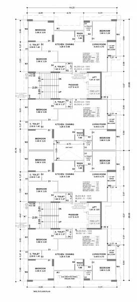  rameshwaram-ivaan-phase-ii Block B,C & D Cluster Plan for 12th Floor