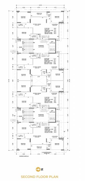 rameshwaram ivaan phase ii Block B,C & D Cluster Plan for 2nd Floor