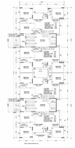  rameshwaram-ivaan-phase-ii Block B,C & D Cluster Plan from 3rd to 10th Floor