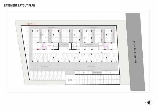  neelkanth-sky Block A & B Basement Floor Cluster Plan