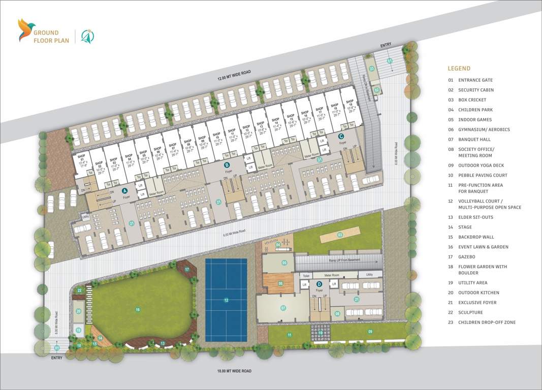  kalav skyline Block A Cluster Plan for ground Floor