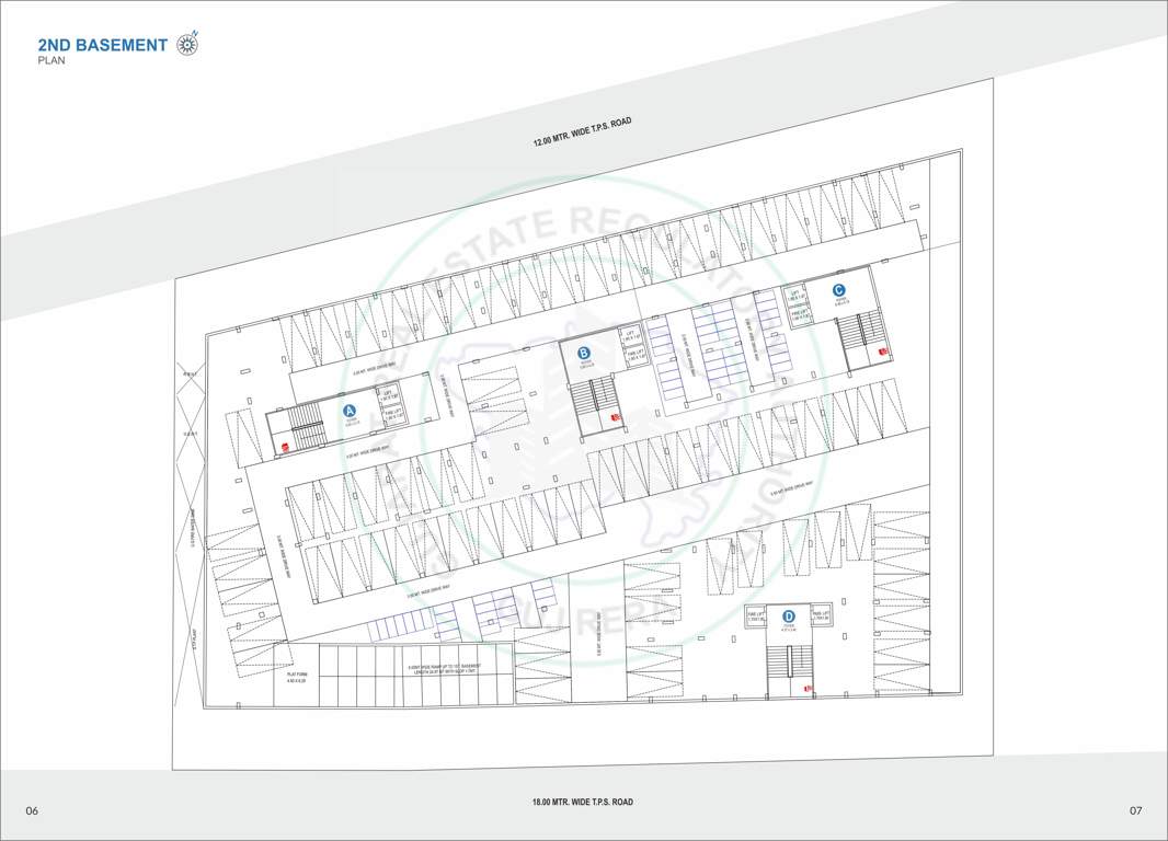  kalav skyline Block A To D Cluster Plan for Basement 2 Floor