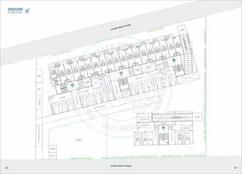  kalav-skyline Block A To D Cluster Plan for ground Floor