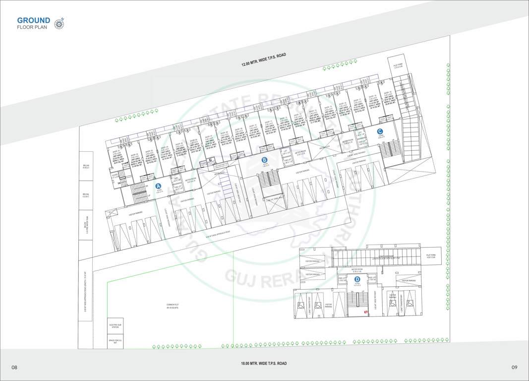  kalav skyline Block A To D Cluster Plan for ground Floor