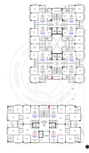  radheshyam-heritage Block A To C Cluster Plan for 2nd Floor