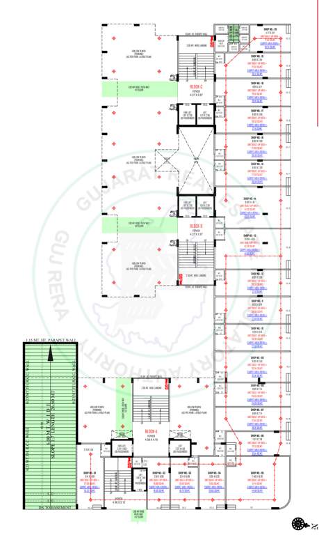  radheshyam heritage Block A To C Cluster Plan for ground Floor