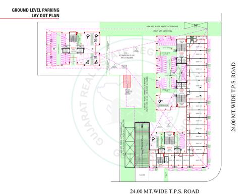  radheshyam-heritage Block A To D Cluster Plan for ground Floor