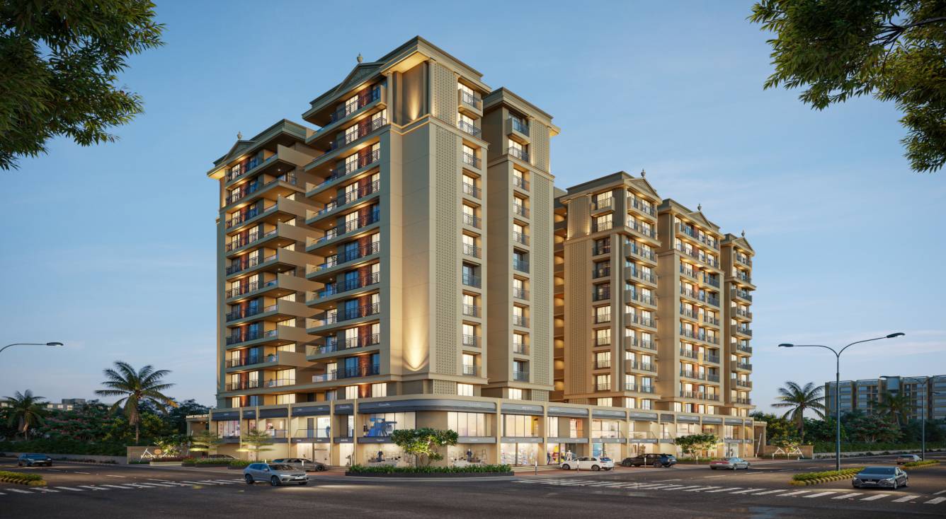 Elevation  radheshyam heritage Elevation