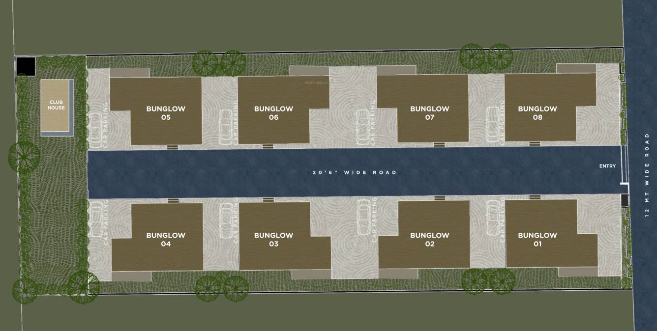  the eight bunglows Layout Plan
