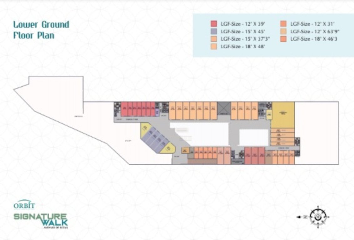  signature walk Orbit Signature Walk Lower Ground Cluster Plan