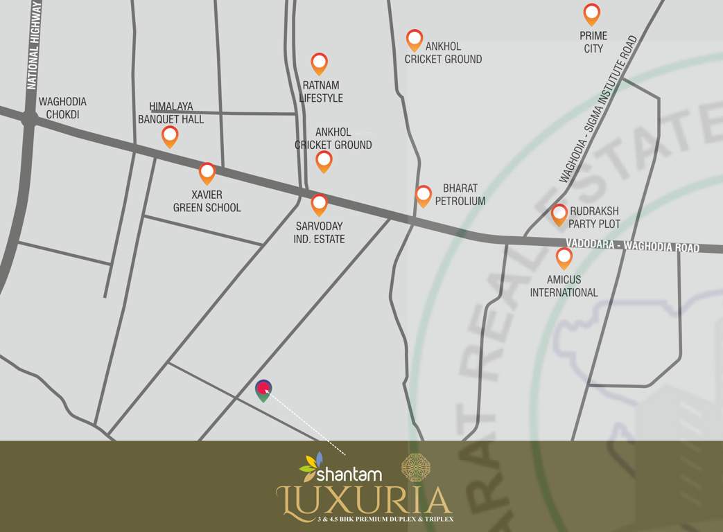  shantam luxuria Location Plan