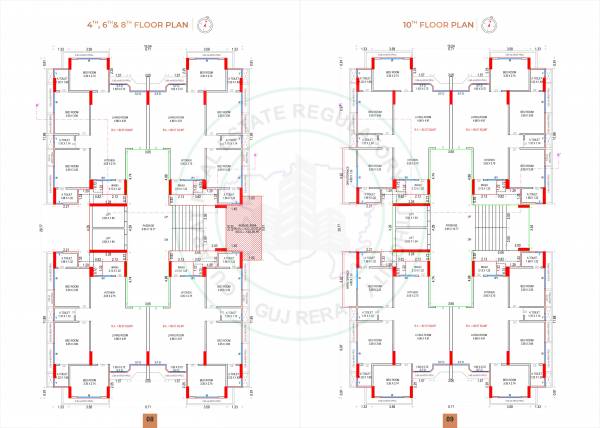 Luxuria Cluster Plan for Even Floor luxuria Luxuria Cluster Plan for Even Floor