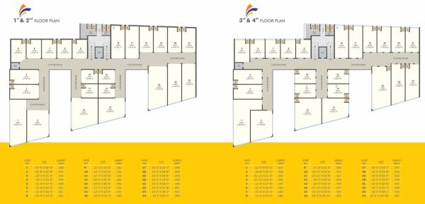  siddharth-crest Crest Cluster Plan From 1st To 4th Floor
