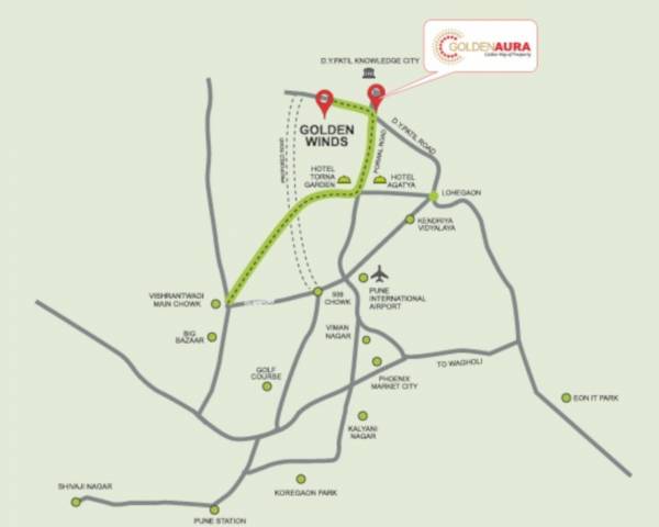  excel-golden-aura-phase-i Location Plan