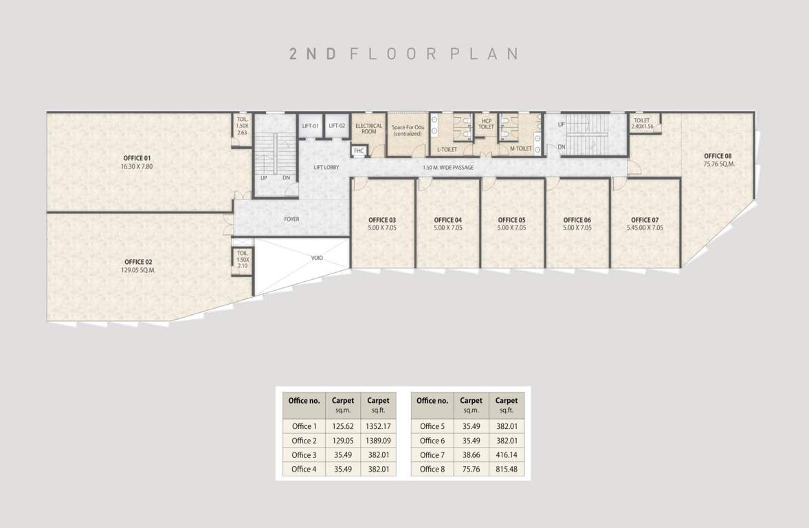  blue ridge the promenade Blue Ridge The Promenade Cluster Plan for 2nd Floor