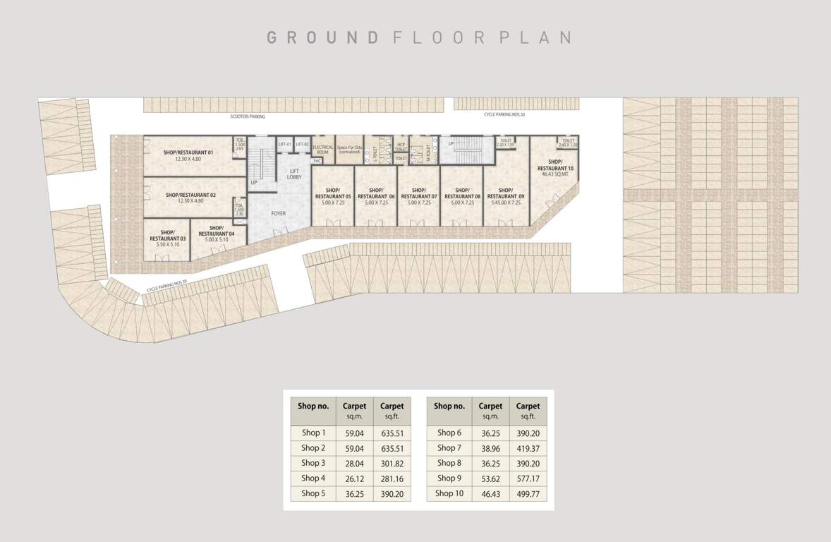  blue ridge the promenade Blue Ridge The Promenade Cluster Plan for ground Floor