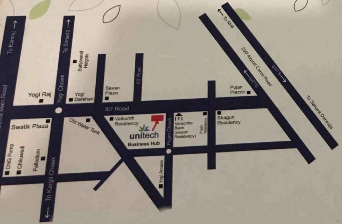  unitech business hub Location Plan