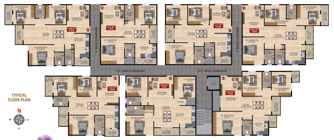  cattleya orchids Lavyuks Cattleya Orchids Cluster Plan from 1st to 5th Floor