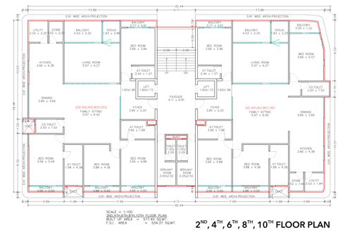  kalyan-24 Kalyan 24 Cluster Plan from 2nd to 10th Floor