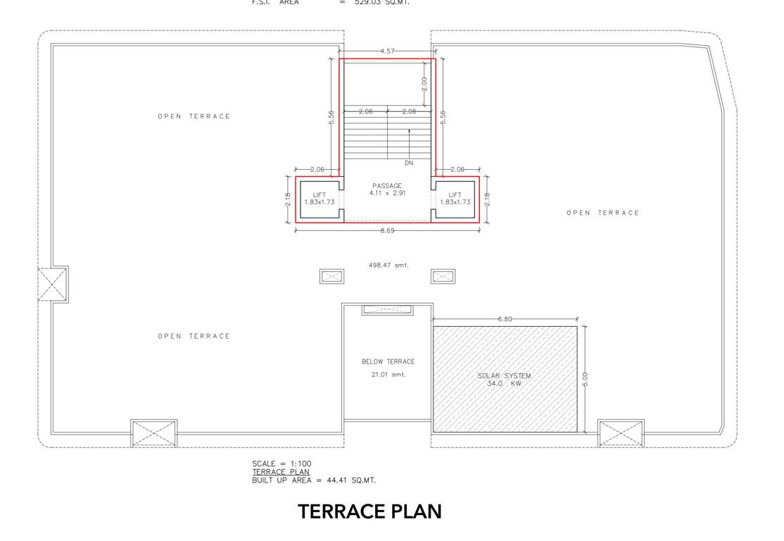  kalyan 24 Kalyan 24 Terrace Floor Cluster Plan