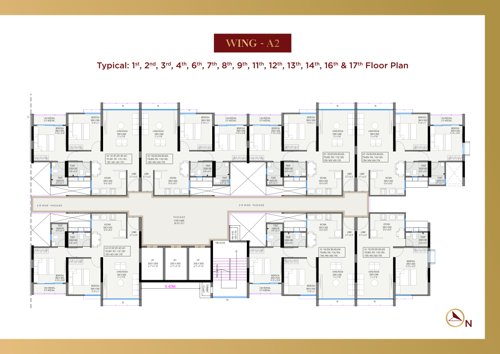  vcc-viara A Building Cluster Plan from 1st to 17th Floor