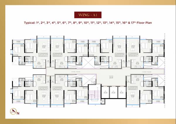  vcc-viara A Building Cluster Plan from 1st to 17th Floor