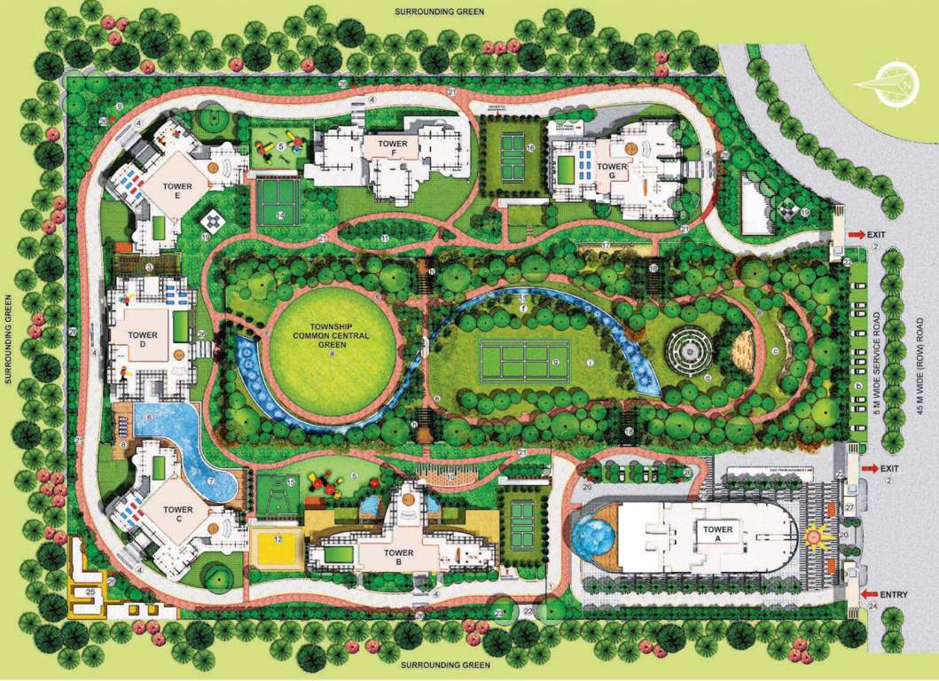  the jewel of noida phase iv avenues at burj noida Master Plan