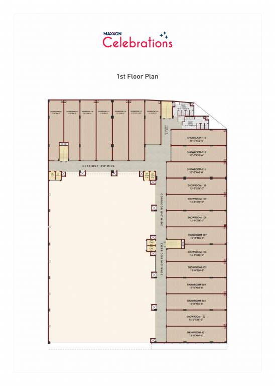 celebrations Celebrations Cluster Plan for 1st Floor