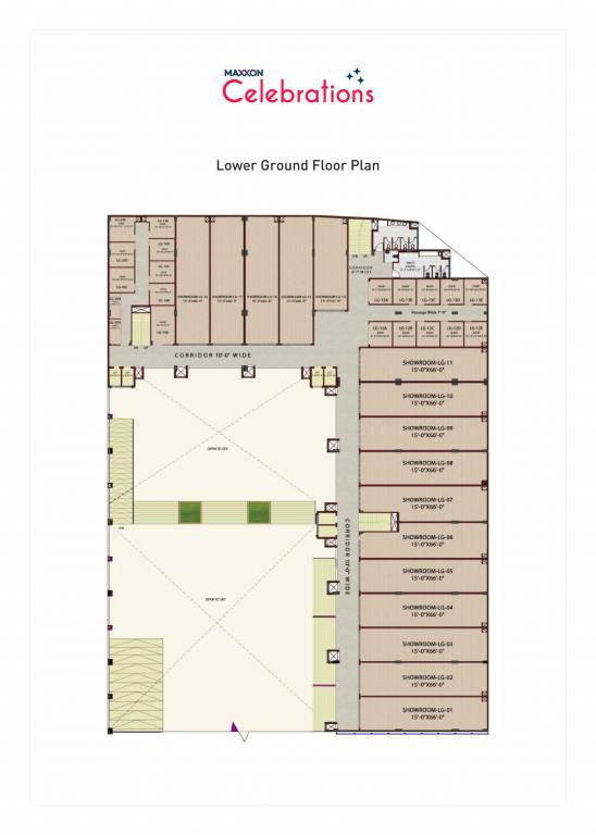 celebrations Celebrations Cluster Plan for Lower ground Floor