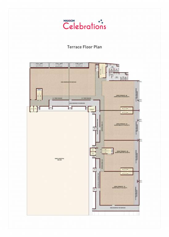 celebrations Celebrations Cluster Plan for Terrace Floor
