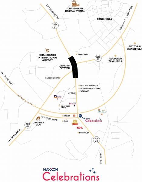  celebrations Location Plan