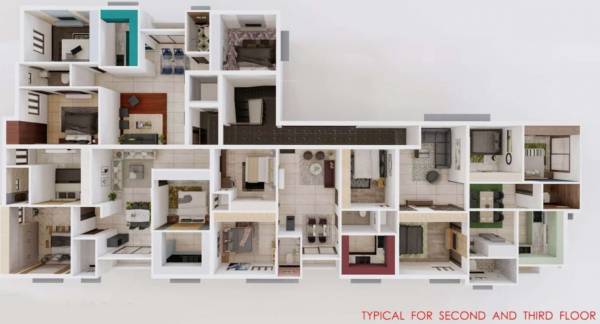  vedha Vedha Cluster Plan For 2nd & 3rd Floor