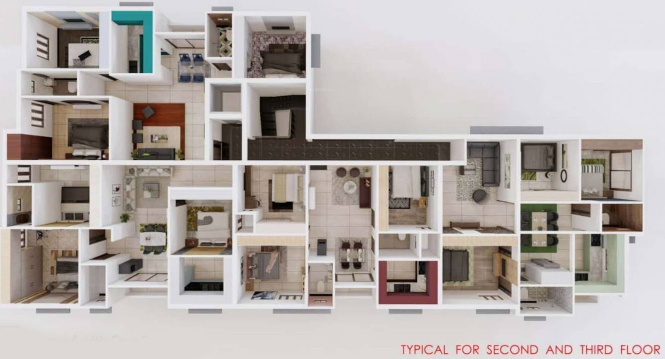  vedha Vedha Cluster Plan For 2nd & 3rd Floor