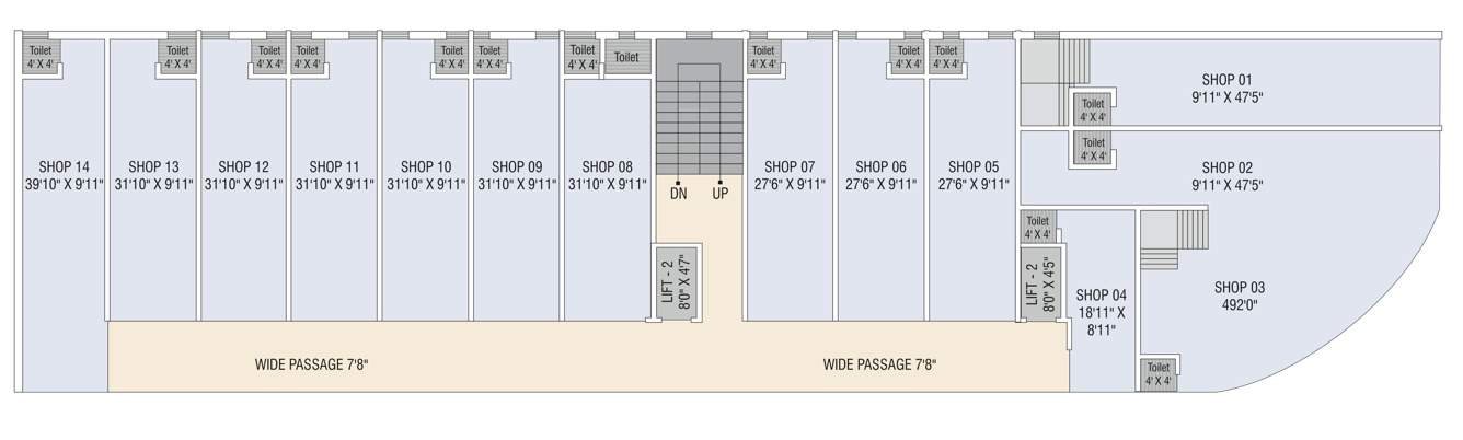 city center City Center Cluster Plan For 1st Floor