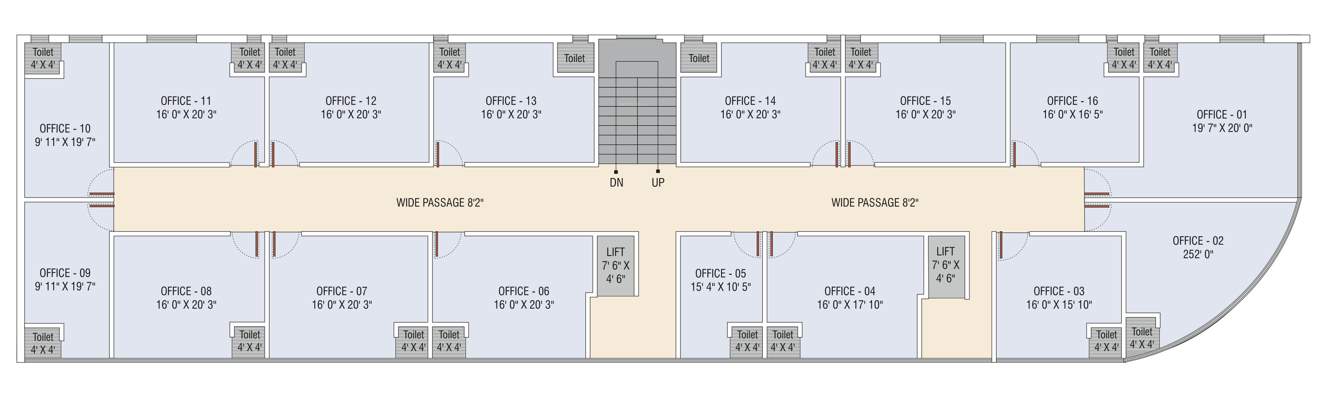 city center City Center Cluster Plan From 2nd To 4th Floor