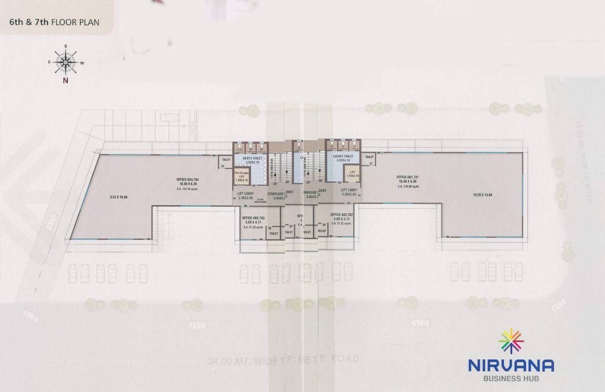  nirvana business hub A Cluster Plan For 6th & 7th Floor Floor